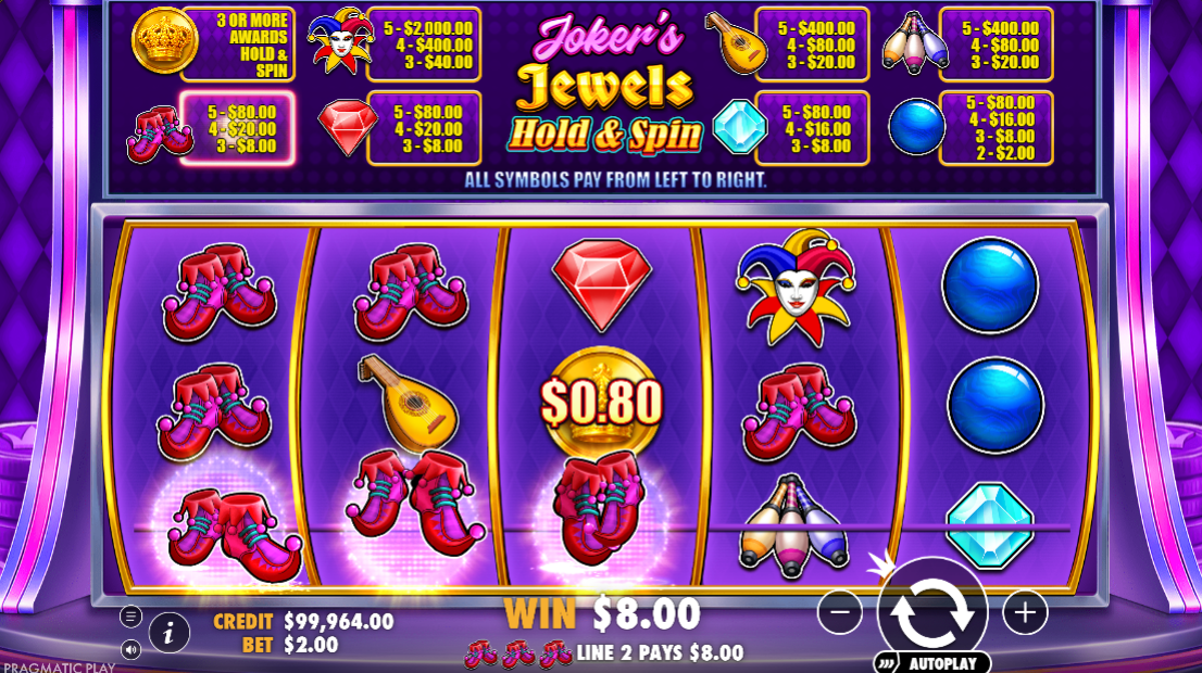 Joker’s Jewels Hold & Spin
