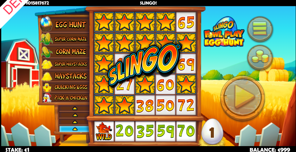 Slingo Fowl Play: Egg Hunt