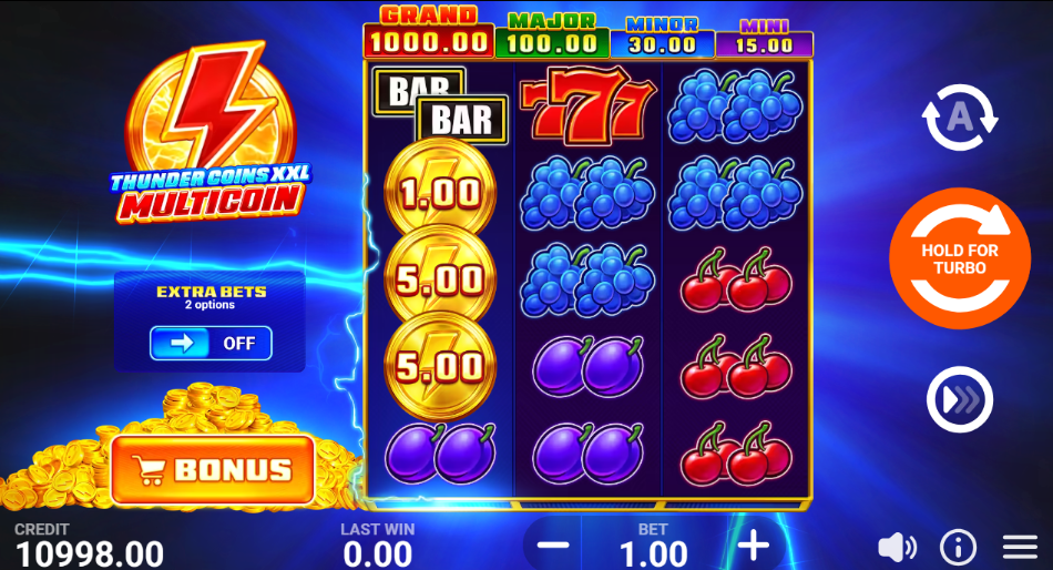 Thunder Coins XXL: Multicoin