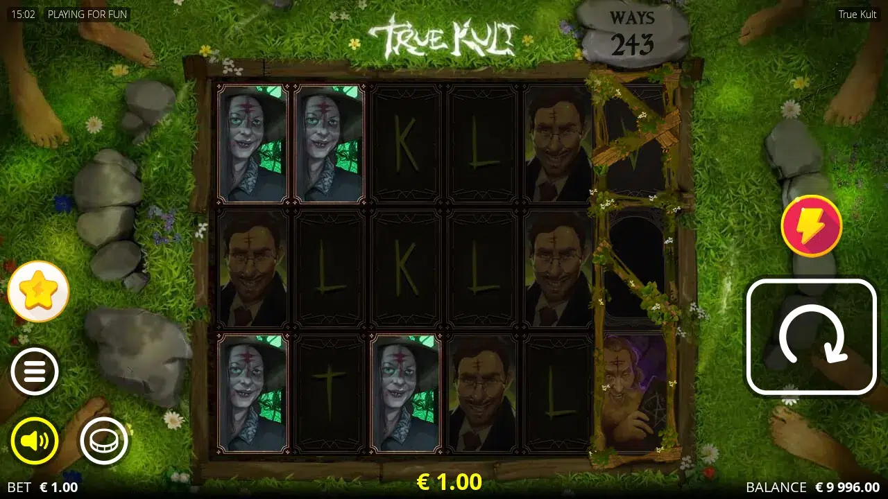 True Kult reels on a paying spin with stacked witch and professor Devotees and reel 6 still boarded up