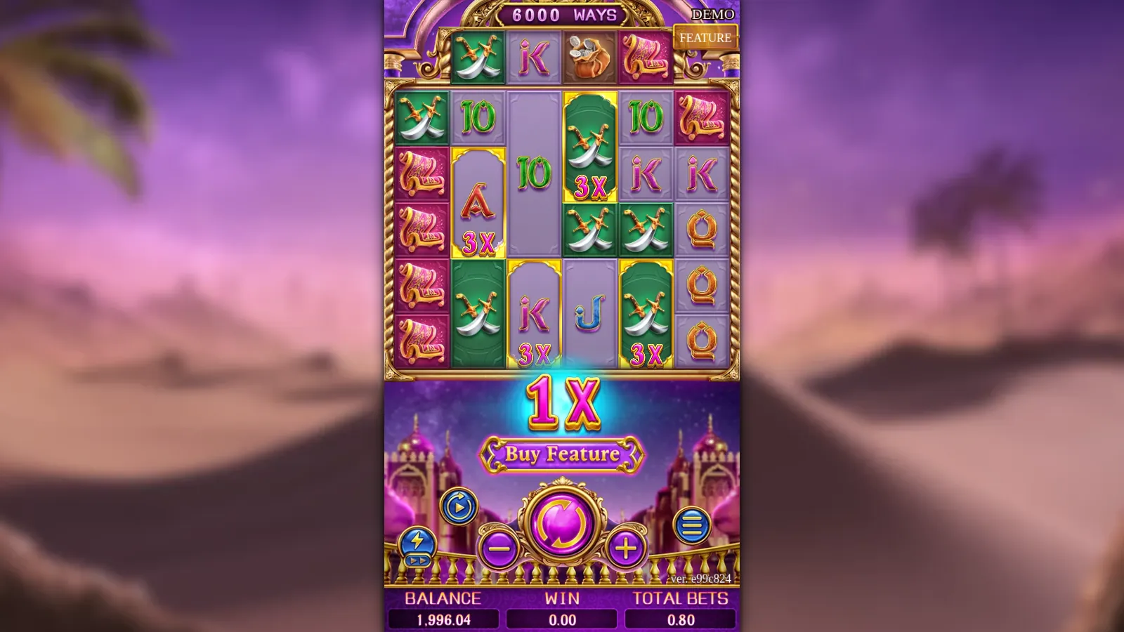 Golden Genie reels by Fa Chai: six-reel grid with four gold-framed 3X tiles and a top row over reels 2 to 5